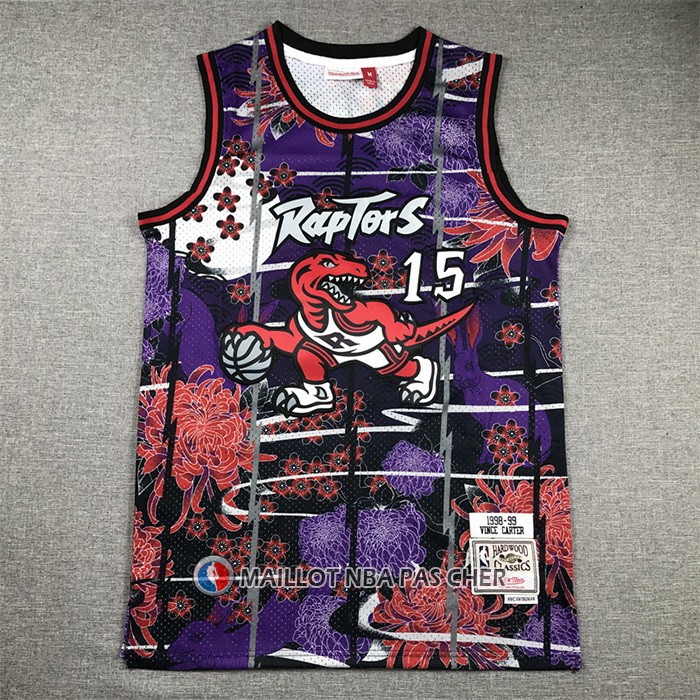 Maillot Tornto Raptors Vince Carter NO 15 Mitchell & Ness Lunar New Year Volet